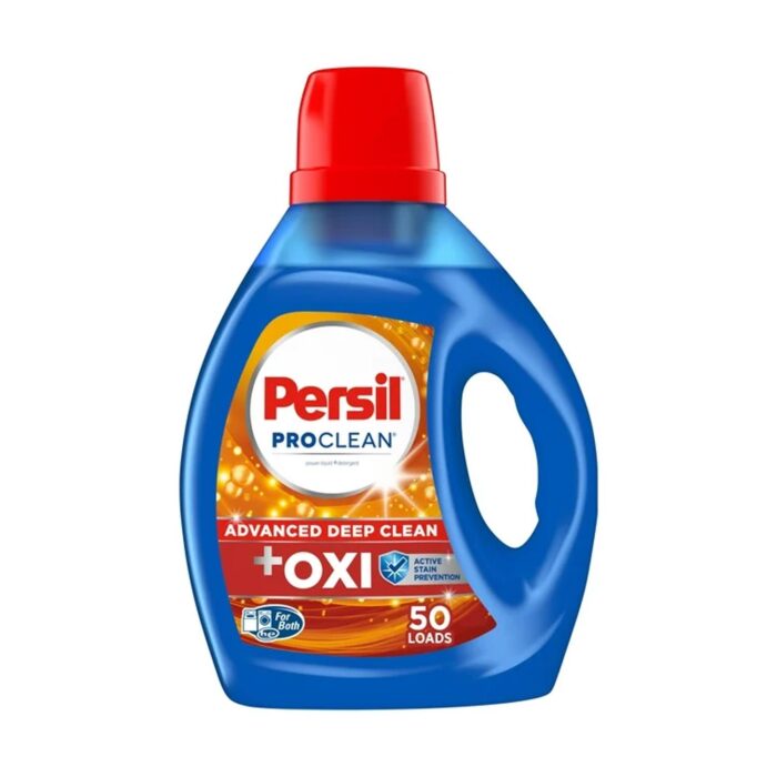 Persil ProClean Liquid Laundry Detergent, High Efficiency (HE), Plus OXI Power, 100 Ounce, 50 Total Loads