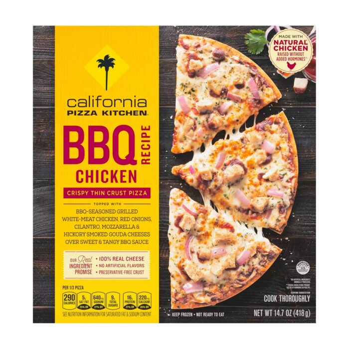 California Pizza Kitchen Crispy Thin Crust BBQ Recipe Chicken Frozen Pizza - 14.7oz