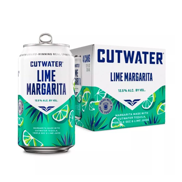 Cutwater Lime Tequila Margarita Cocktail - 4pk_12 fl oz Cans