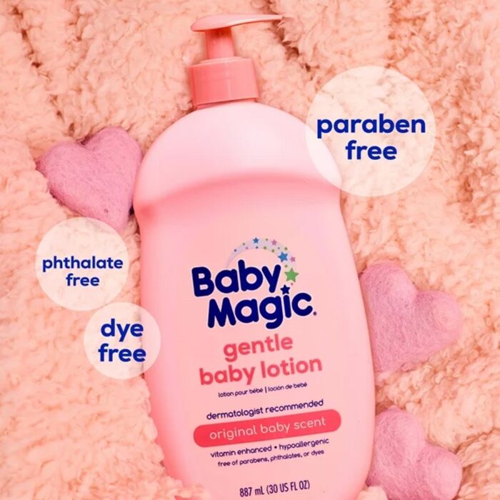 Baby Magic Gentle Baby Lotion, Original Baby Scent, Hypoallergenic, 30 oz - Imagen 2