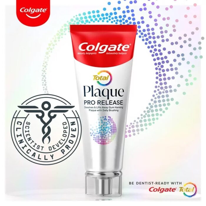 Colgate Total Plaque Pro Release Whitening Toothpaste, 3 Oz Tube - Imagen 2