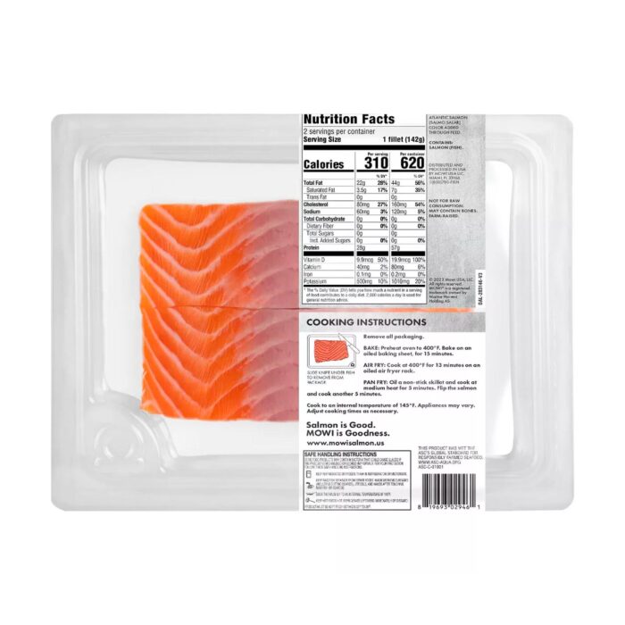 Fresh Skinless Atlantic Salmon - 2pk_10oz - Imagen 2