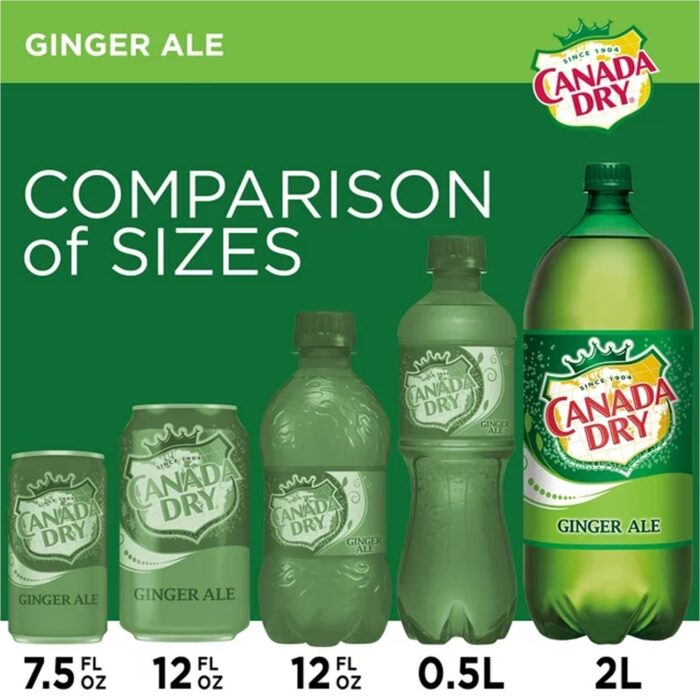 Canada Dry Ginger Ale Soda Pop, 2 L bottle - Imagen 3