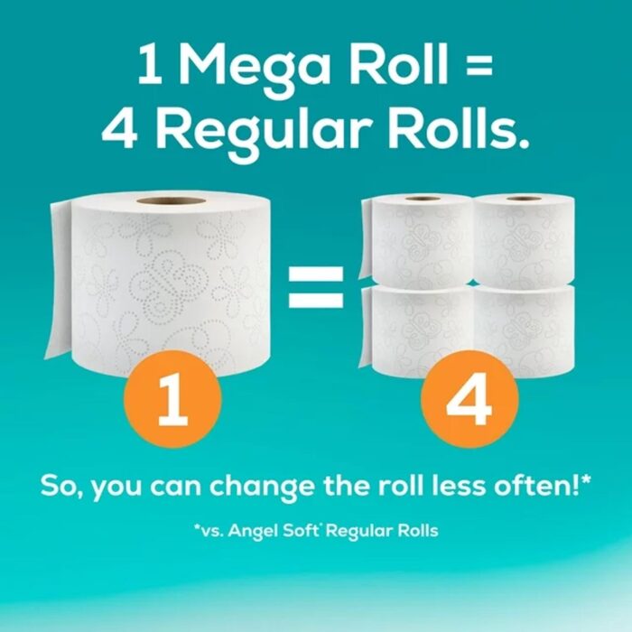 Angel Soft Toilet Paper, 9 Mega Rolls - Imagen 3