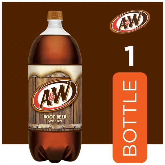 A&W Caffeine-Free, Low Sodium Root Beer Soda Pop, 2 Liter Bottles - Imagen 3