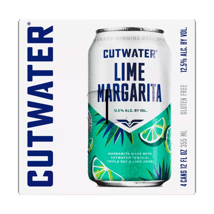 Cutwater Lime Tequila Margarita Cocktail - 4pk_12 fl oz Cans - Imagen 2