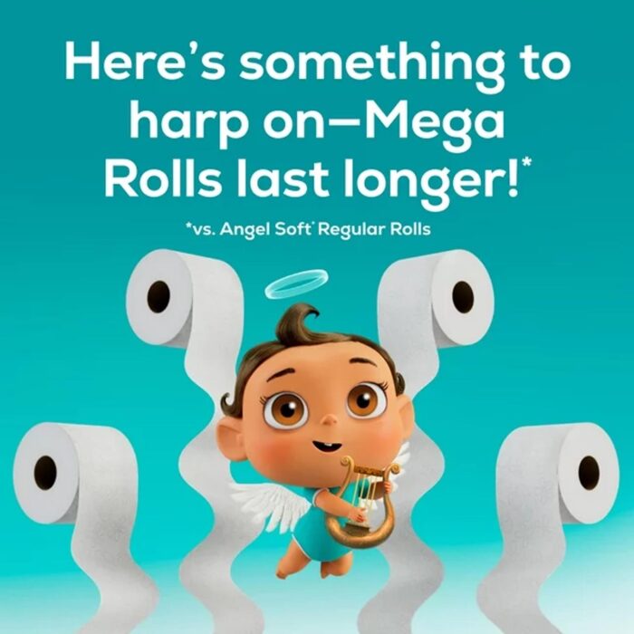 Angel Soft Toilet Paper, 9 Mega Rolls - Imagen 4