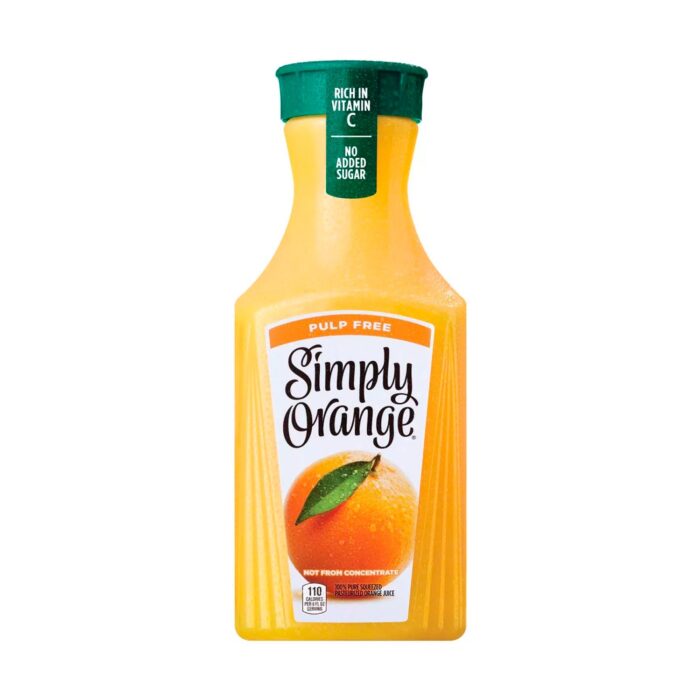 Simply Orange Pulp Free Juice - 52 fl oz