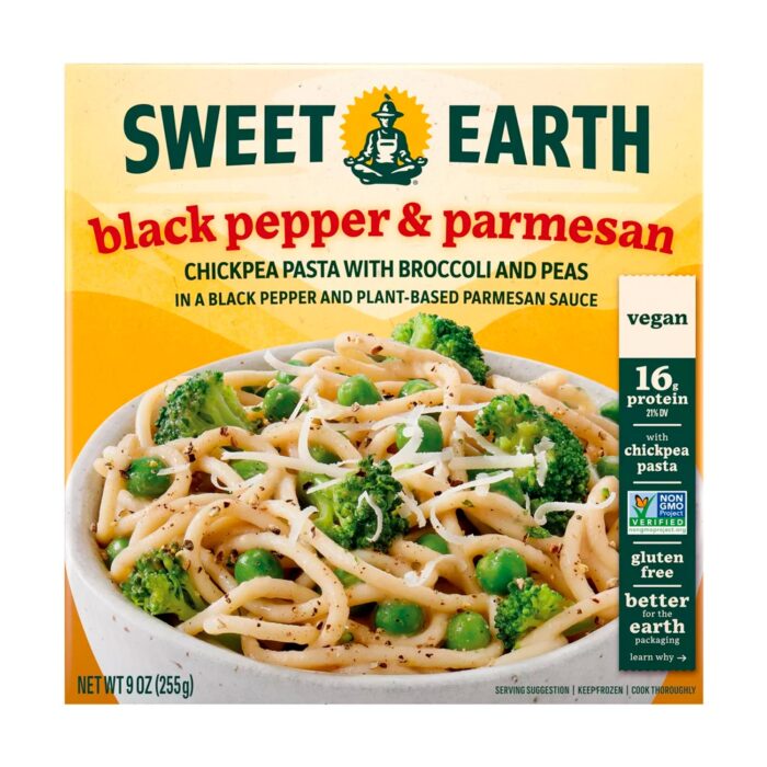 Sweet Earth Gluten Free Vegan Frozen Cacio e Pepe - 9oz