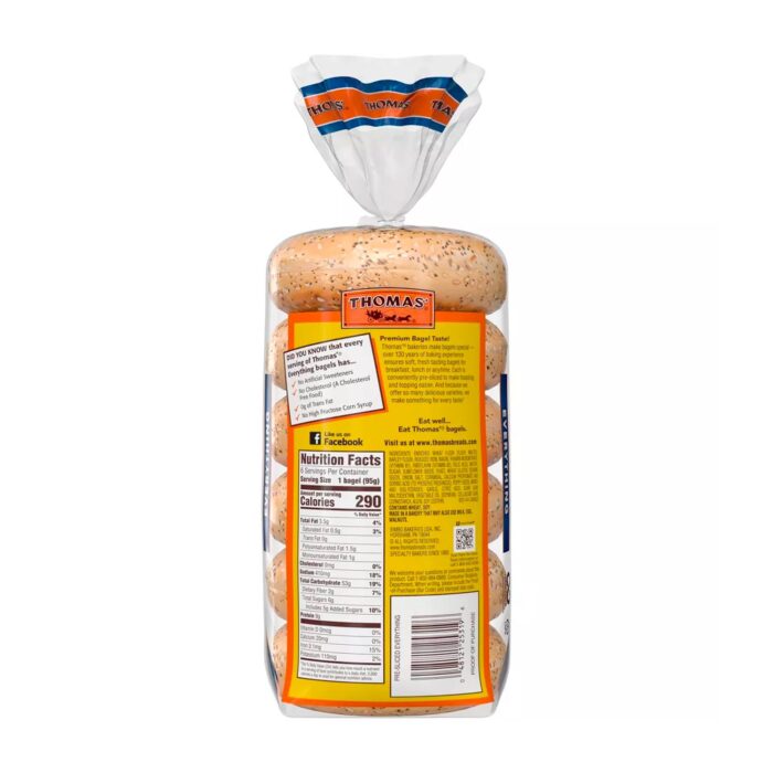 Thomas' Everything Bagels - 20oz_6ct - Imagen 2